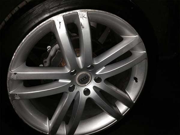 Alloy Wheels With Scratches and Scuffs